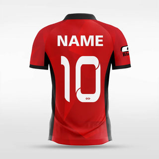 custom red soccer jerseys