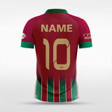 red and green soccer jerseys