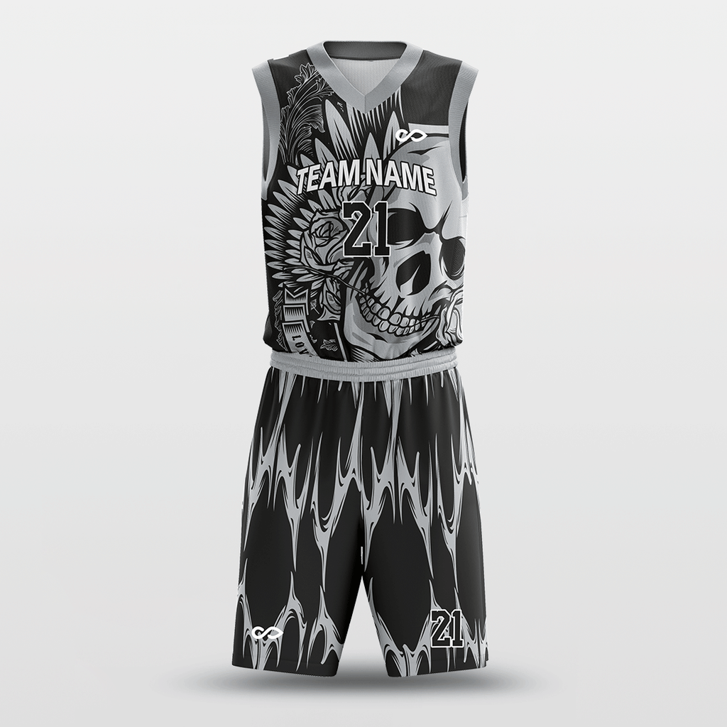 Black Gray - Custom Basketball Jersey Design for Team-XTeamwear
