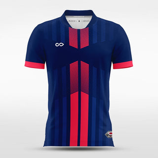 Custom Navy Blue Men's Soccer Jersey