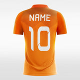 Custom Orange Neon Sublimated Soccer Jersey