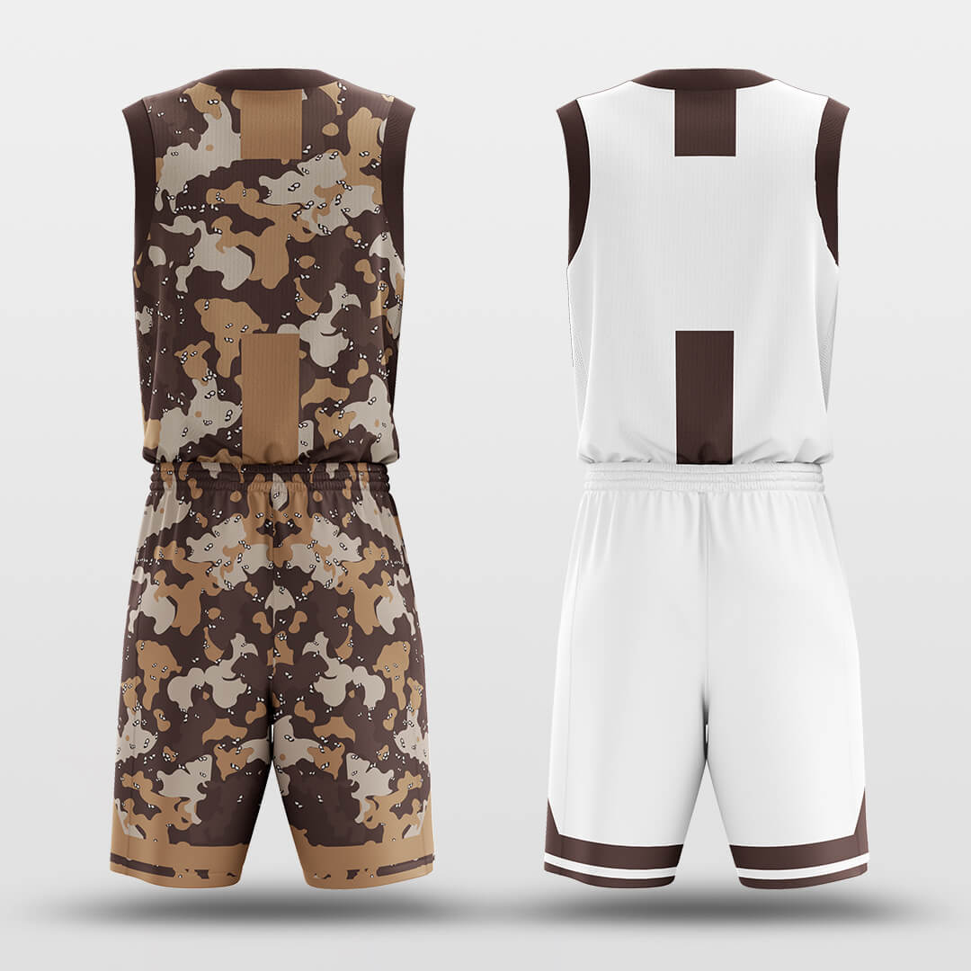 Custom Basketball Jersey Set Camouflage Graffiti Printing Team