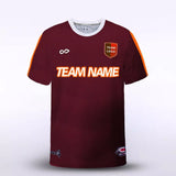 Red Tectonic Soccer Jersey
