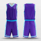 Purple Striped Basketball Jersey
