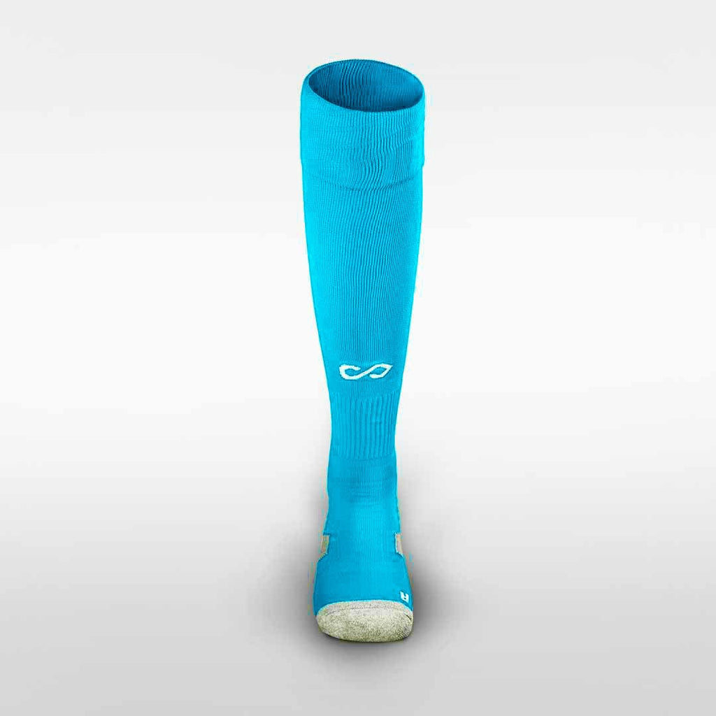 Sky Blue Adult Custom Socks Online