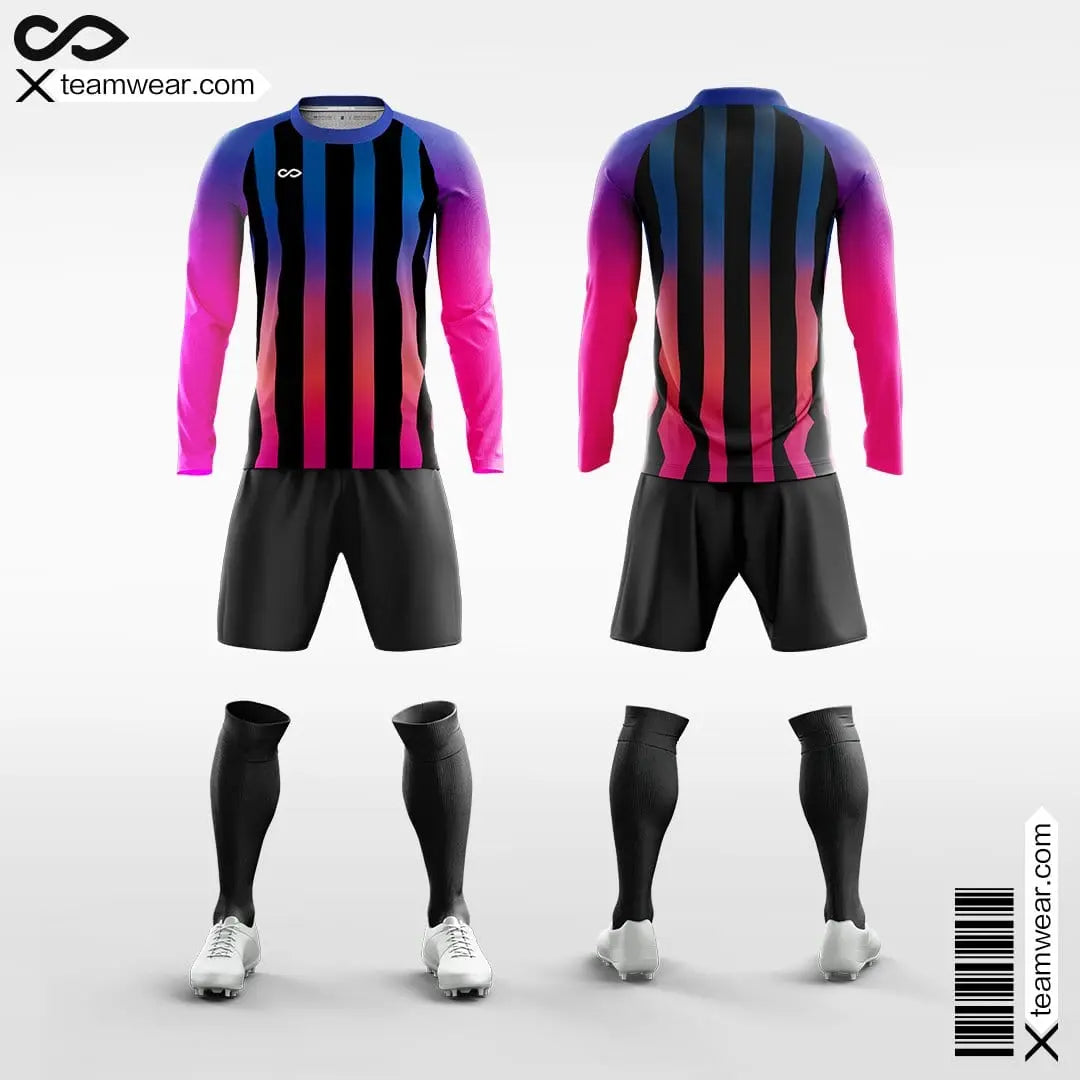Cikers Sports 非黑五 Black / S Classics Style 3 - Men's Sublimated Long Sleeve Football Kit