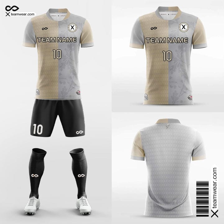 Cikers Sports 非黑五 Cream&Grey / S Zeus - Men's Sublimated Football Kit