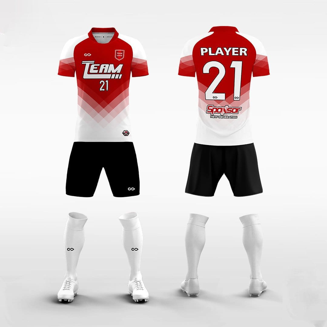 Cikers Sports 非黑五 Red / XXXS Continent - Kids Sublimated Football Kit
