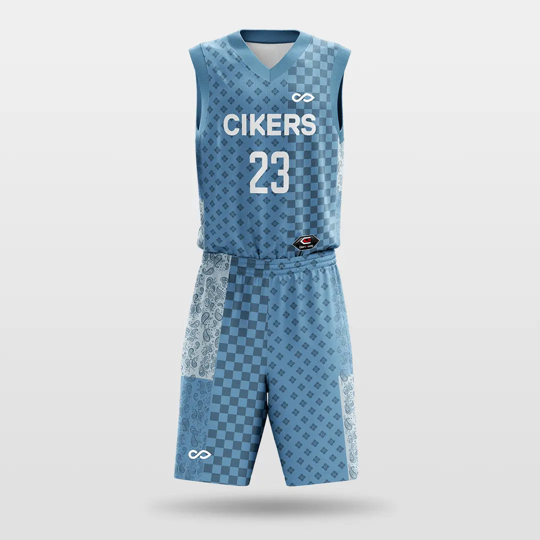 Cikers Sports Basketball Jersey Blue / S Cashew - Customized Sublimated Basketball Set