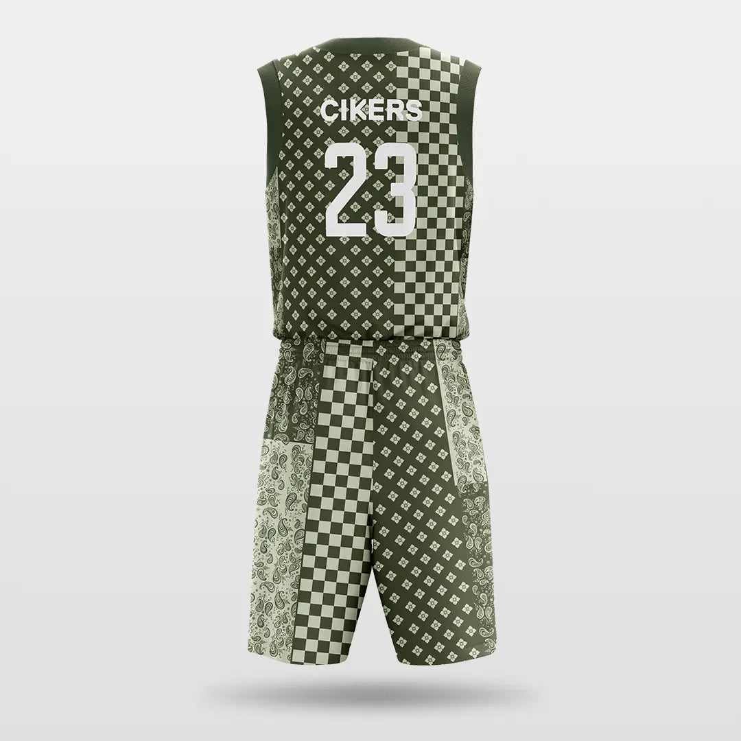 Cikers Sports Basketball Jersey Cashew - Customized Sublimated Basketball Set