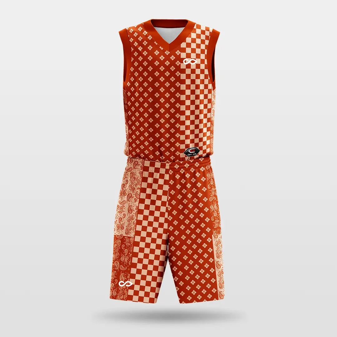 Cikers Sports Basketball Jersey Cashew - Customized Sublimated Basketball Set