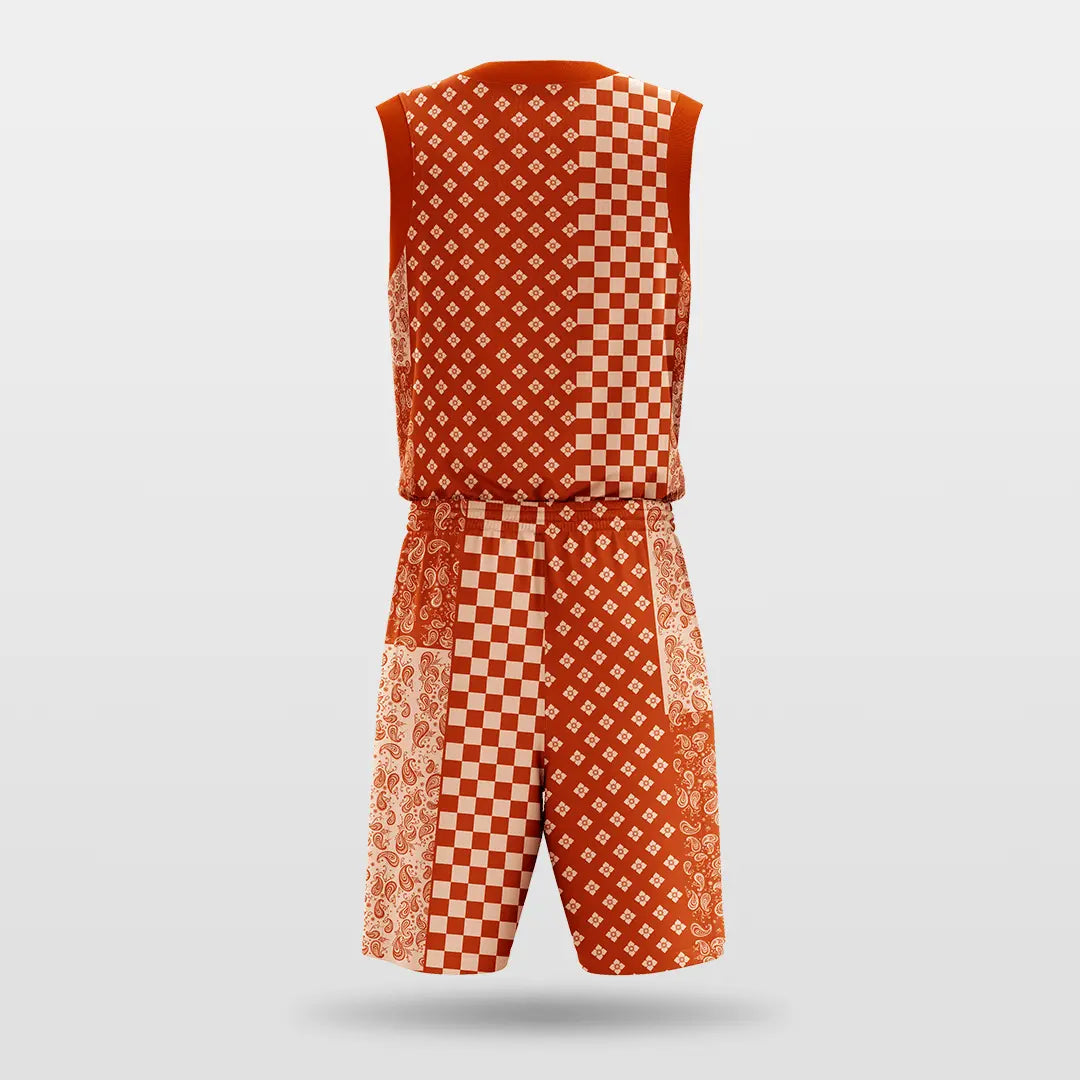 Cikers Sports Basketball Jersey Cashew - Customized Sublimated Basketball Set