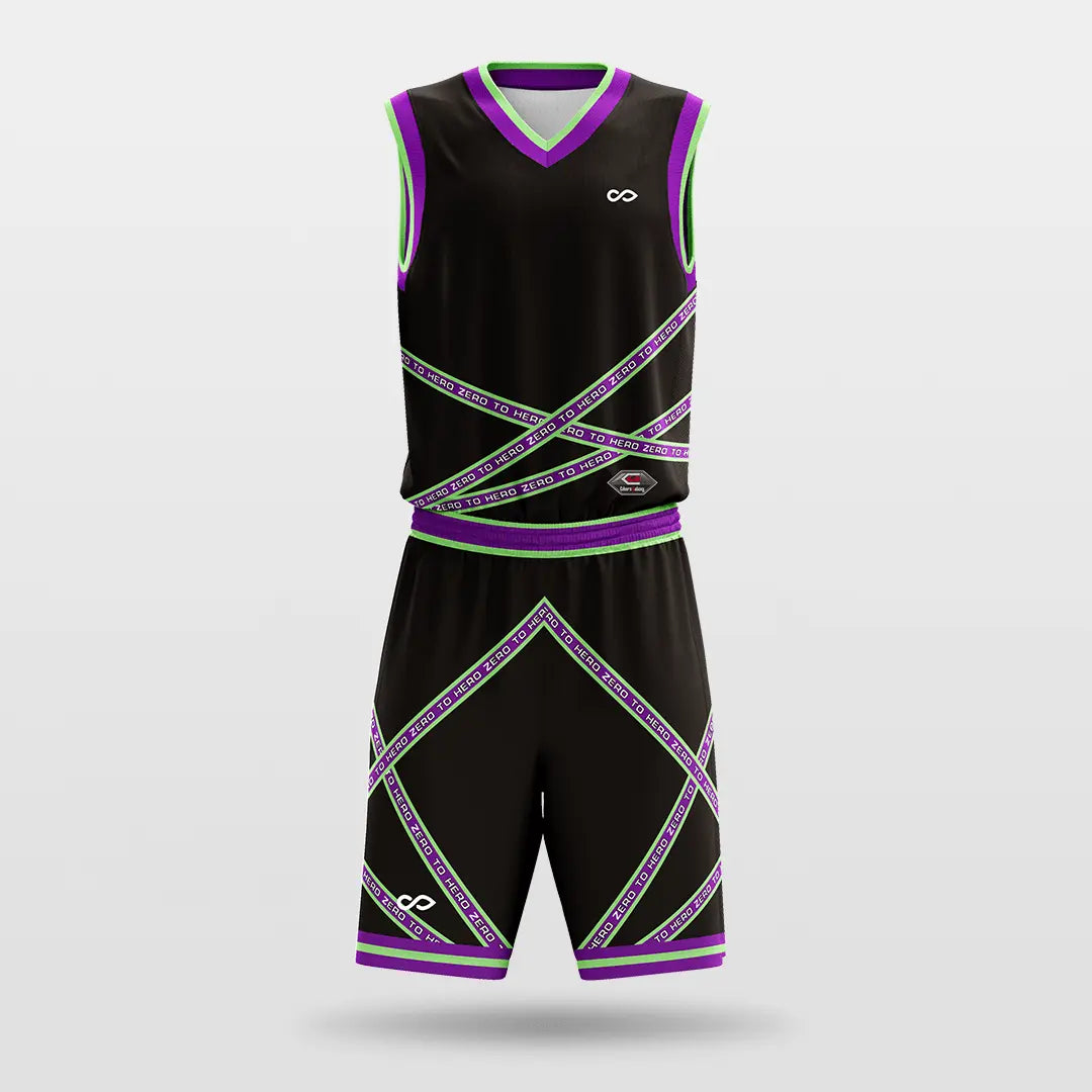 Cikers Sports Basketball Jersey Fission - Customized Sublimated Basketball Set