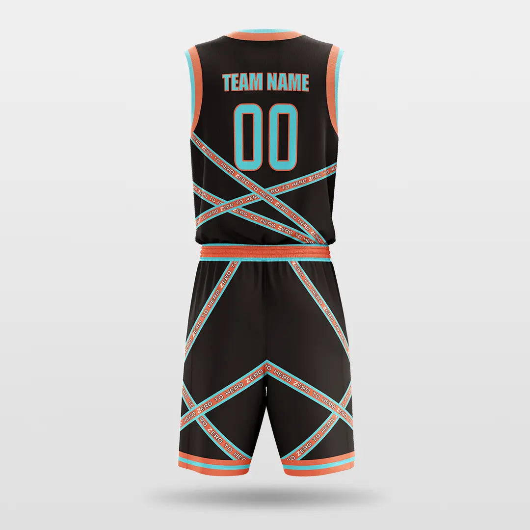 Cikers Sports Basketball Jersey Fission - Customized Sublimated Basketball Set