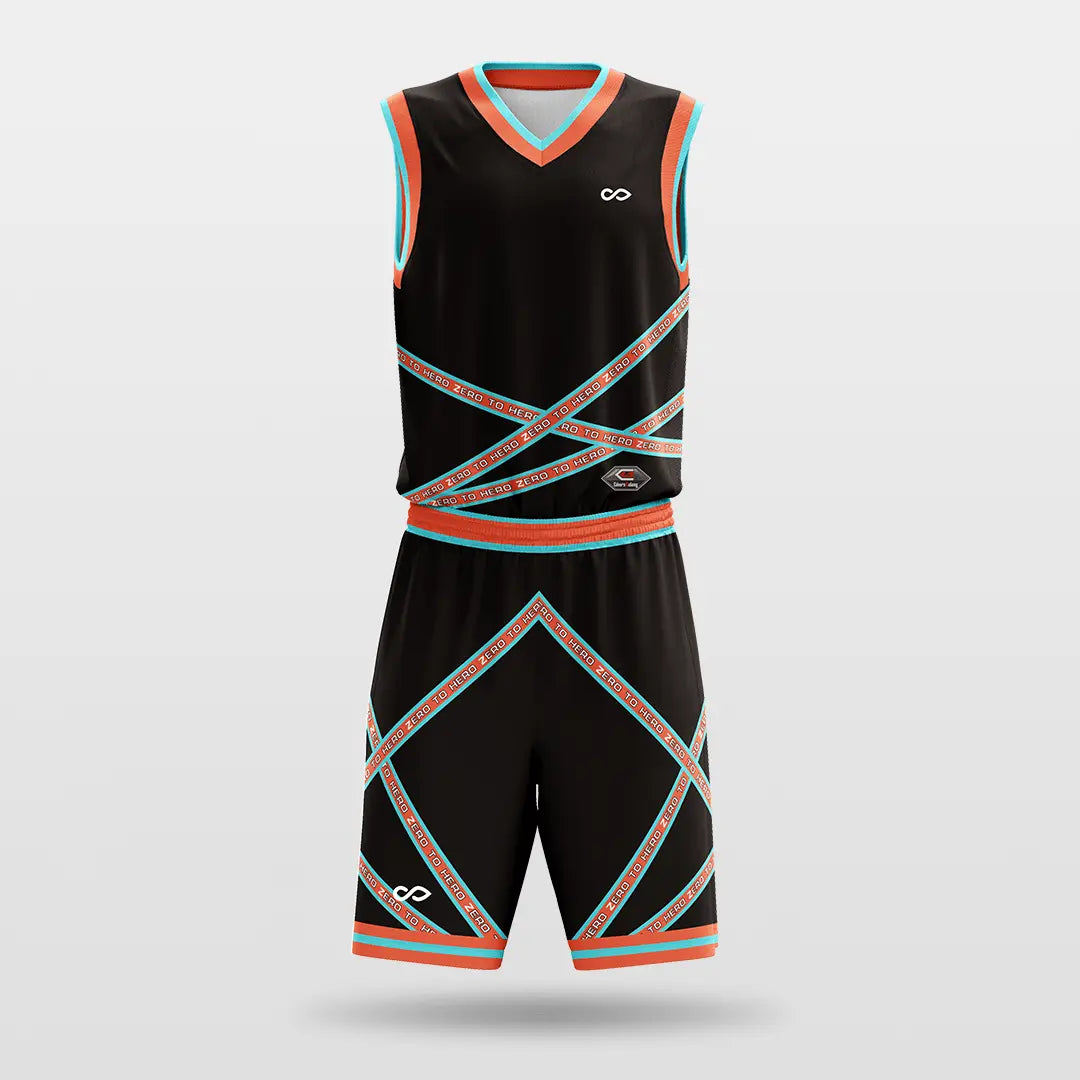 Cikers Sports Basketball Jersey Fission - Customized Sublimated Basketball Set