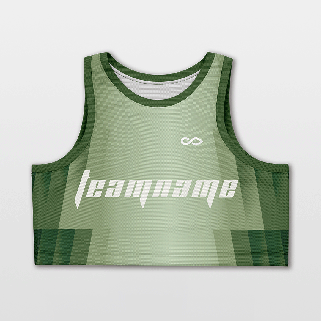 Cikers Sports Basketball Jersey Green / S Customized Women's Loose Sleveless Workout Crop Tops