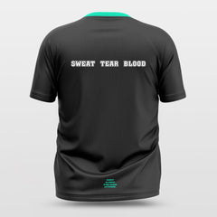 Cikers Sports Basketball Jersey Green Tech - Customized Baggy Shoulder Short Sleeve Jersey