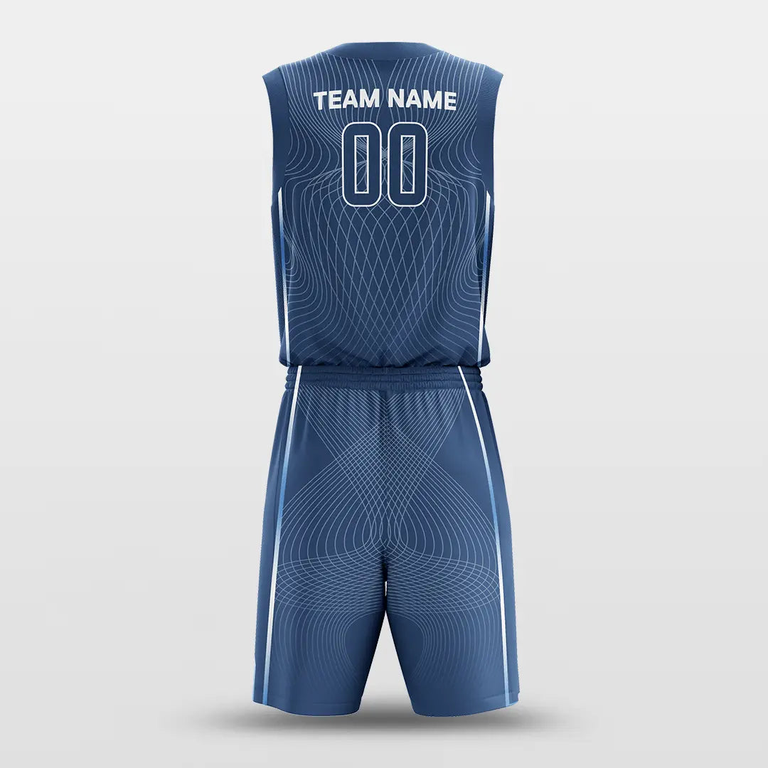 Cikers Sports Basketball Jersey Latitude and Longitude - Customized Sublimated Basketball Set