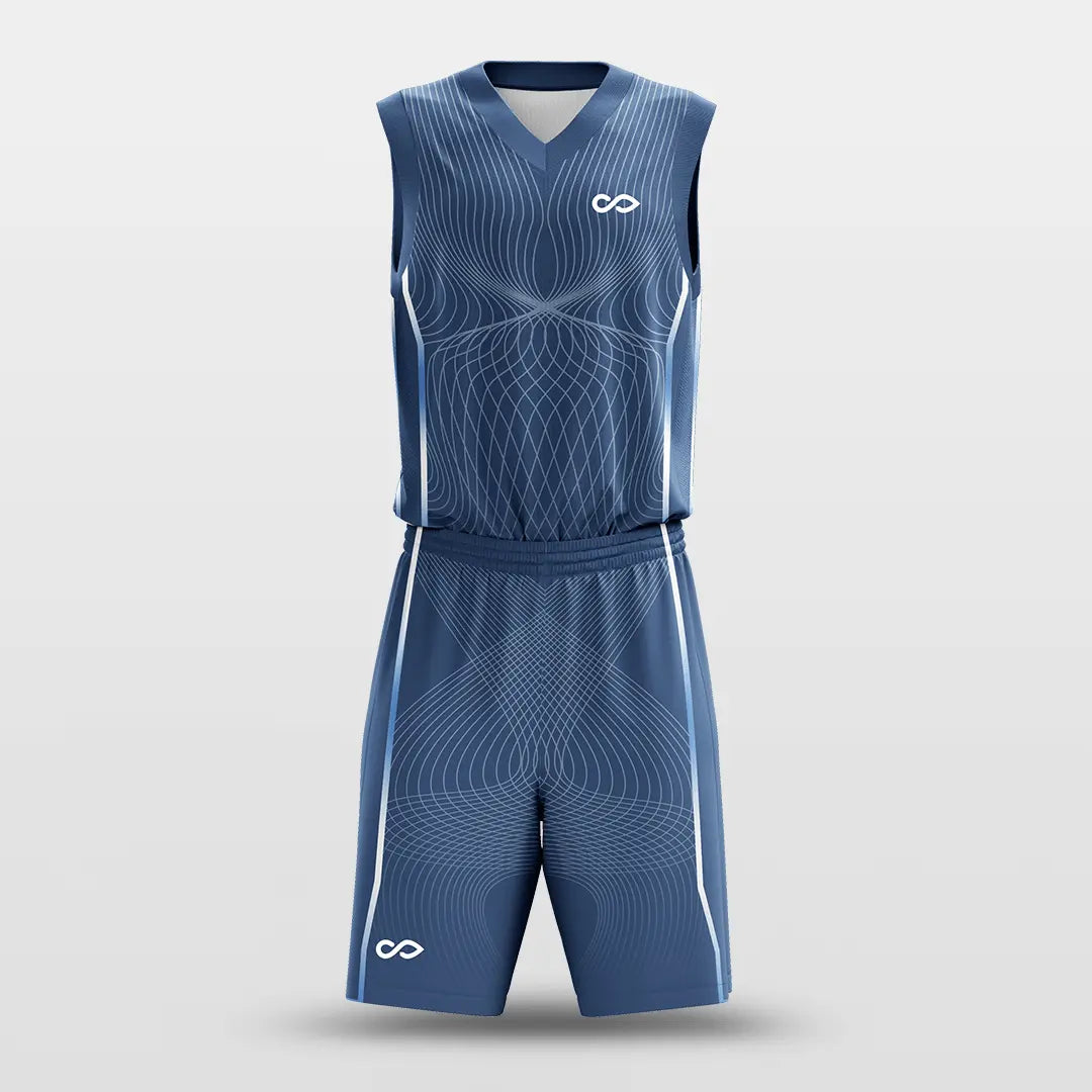 Cikers Sports Basketball Jersey Latitude and Longitude - Customized Sublimated Basketball Set
