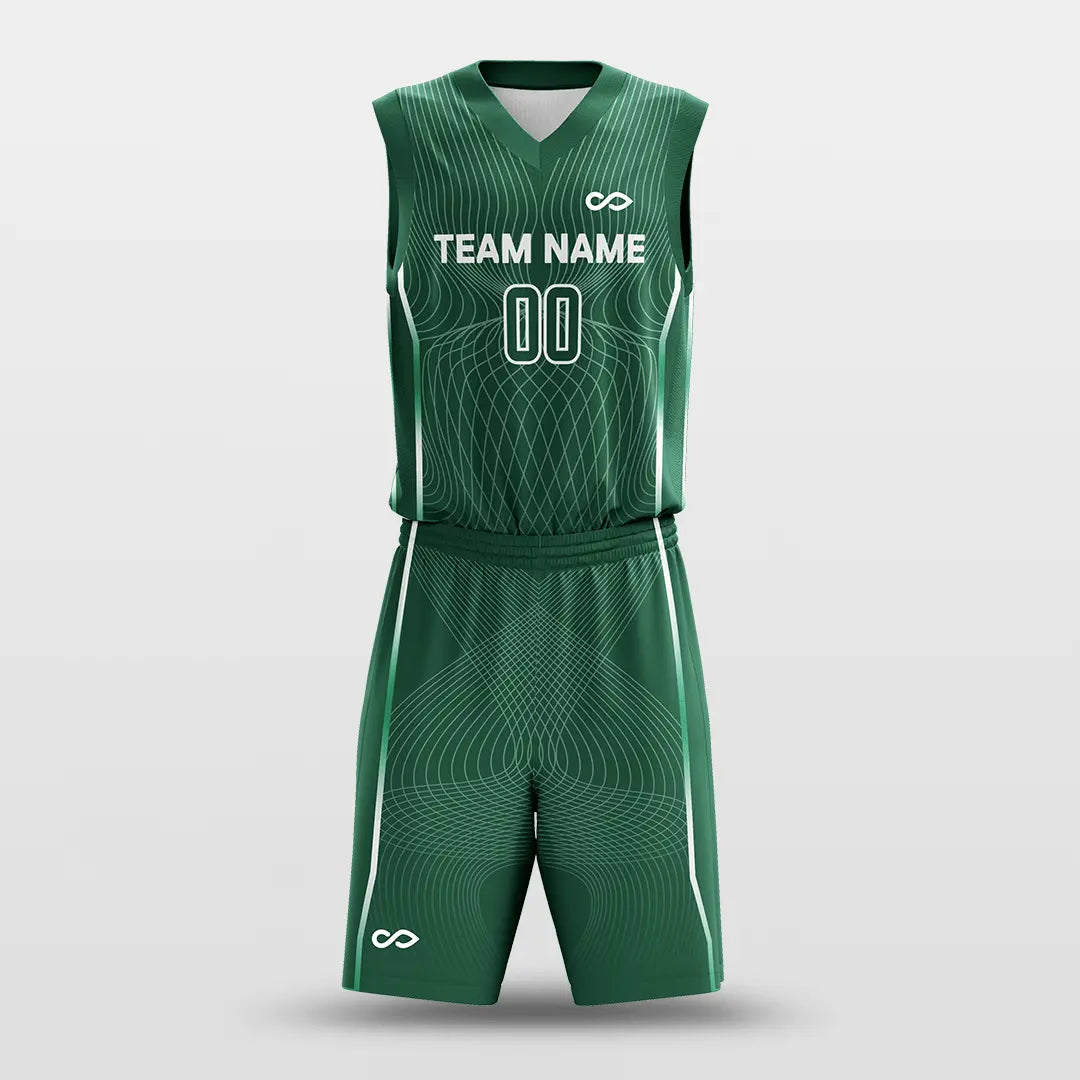 Cikers Sports Basketball Jersey Latitude and Longitude - Customized Sublimated Basketball Set