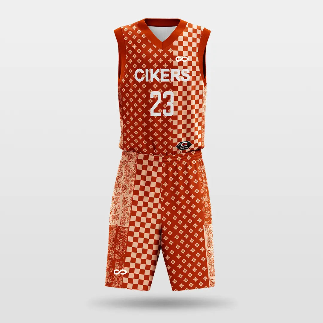 Cikers Sports Basketball Jersey Orange / S Cashew - Customized Sublimated Basketball Set