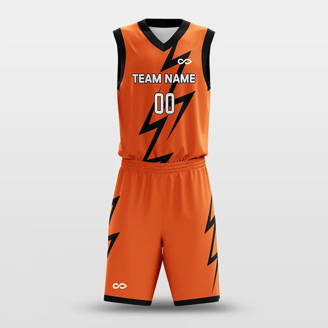Cikers Sports Basketball Jersey Orange / S Thunder - Customized Sublimated Basketball Set
