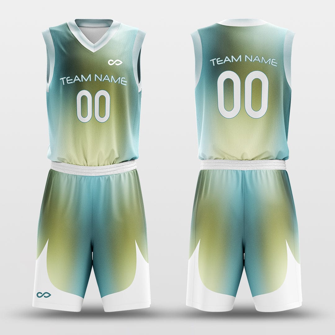 Cikers Sports Basketball Jersey Polar Light - Customized Sublimated Basketball Set