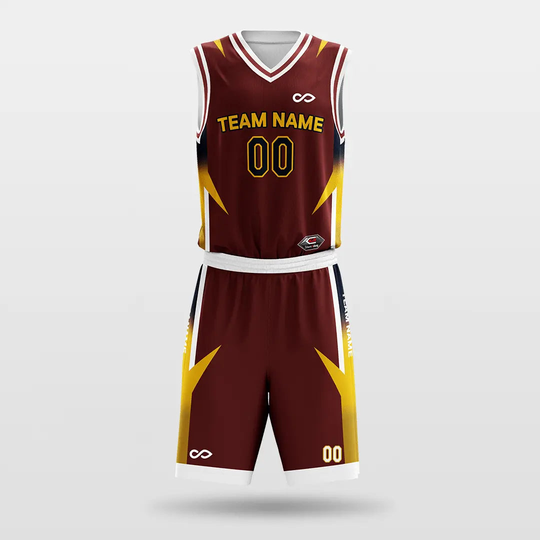 Cikers Sports Basketball Jersey Red / S Armor - Customized Sublimated Basketball Set