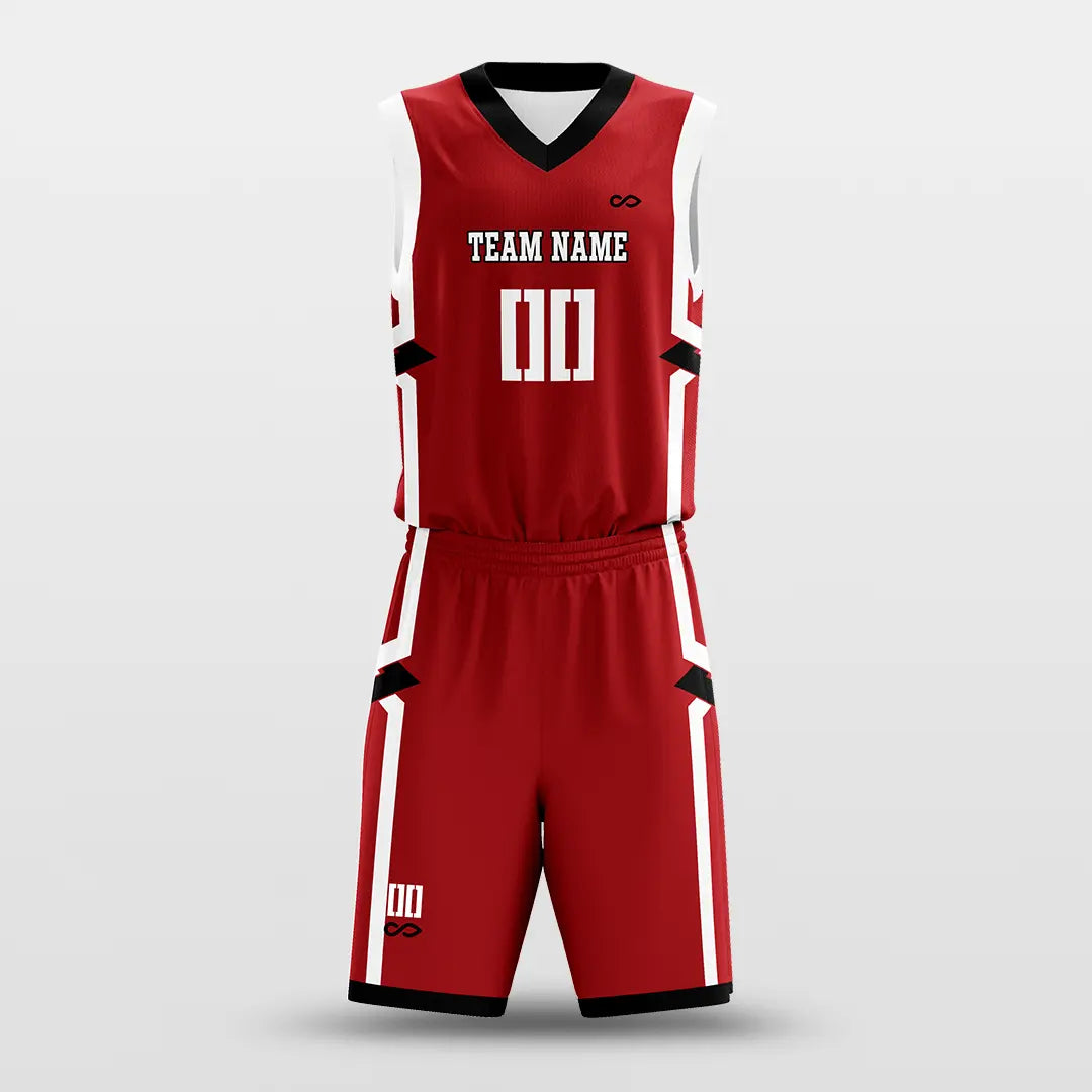 Cikers Sports Basketball Jersey Red / S Hero - Customized Sublimated Basketball Set