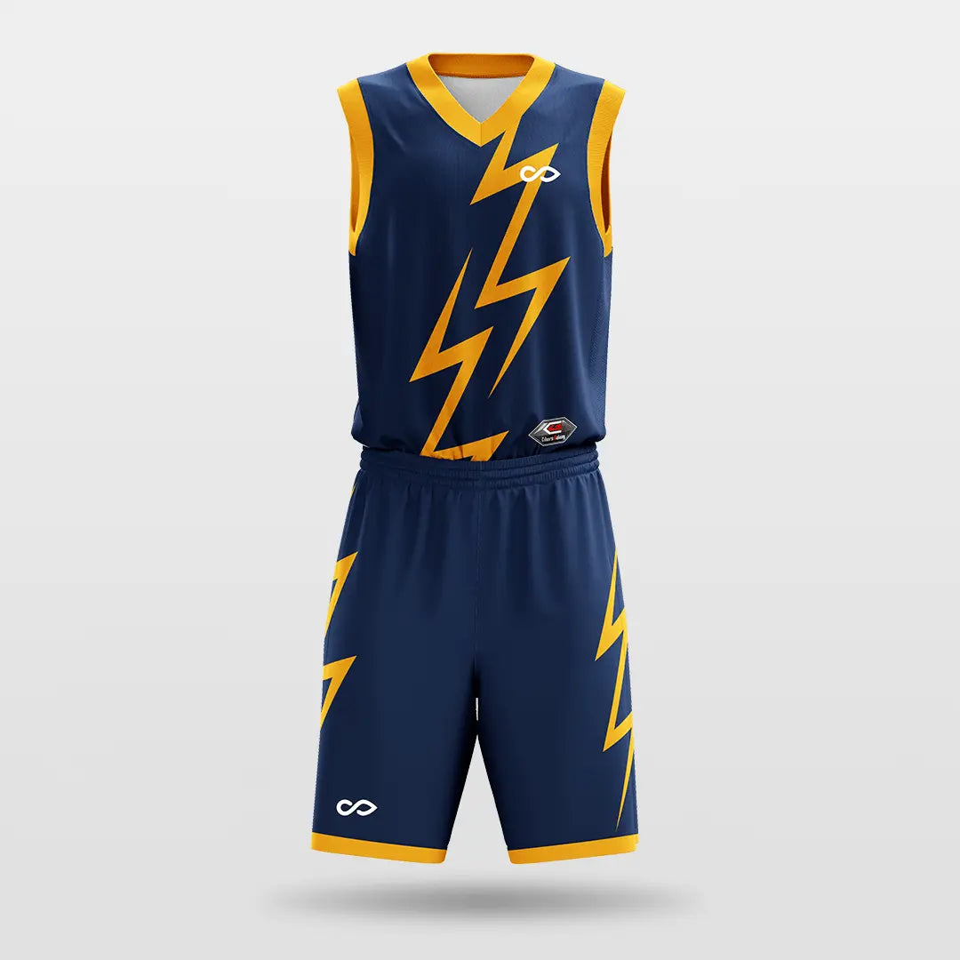 Cikers Sports Basketball Jersey Thunder - Customized Sublimated Basketball Set