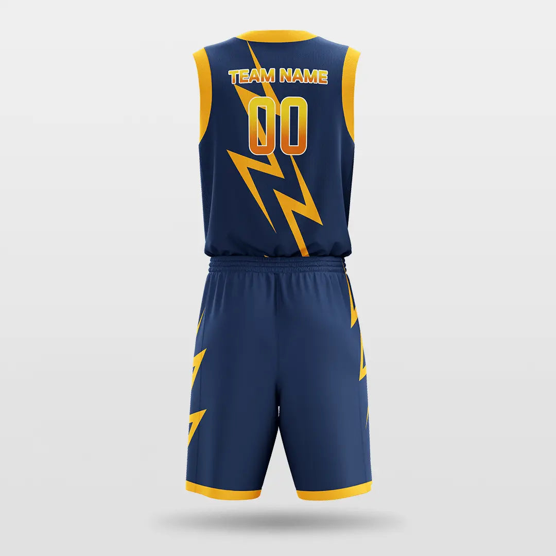 Cikers Sports Basketball Jersey Thunder - Customized Sublimated Basketball Set