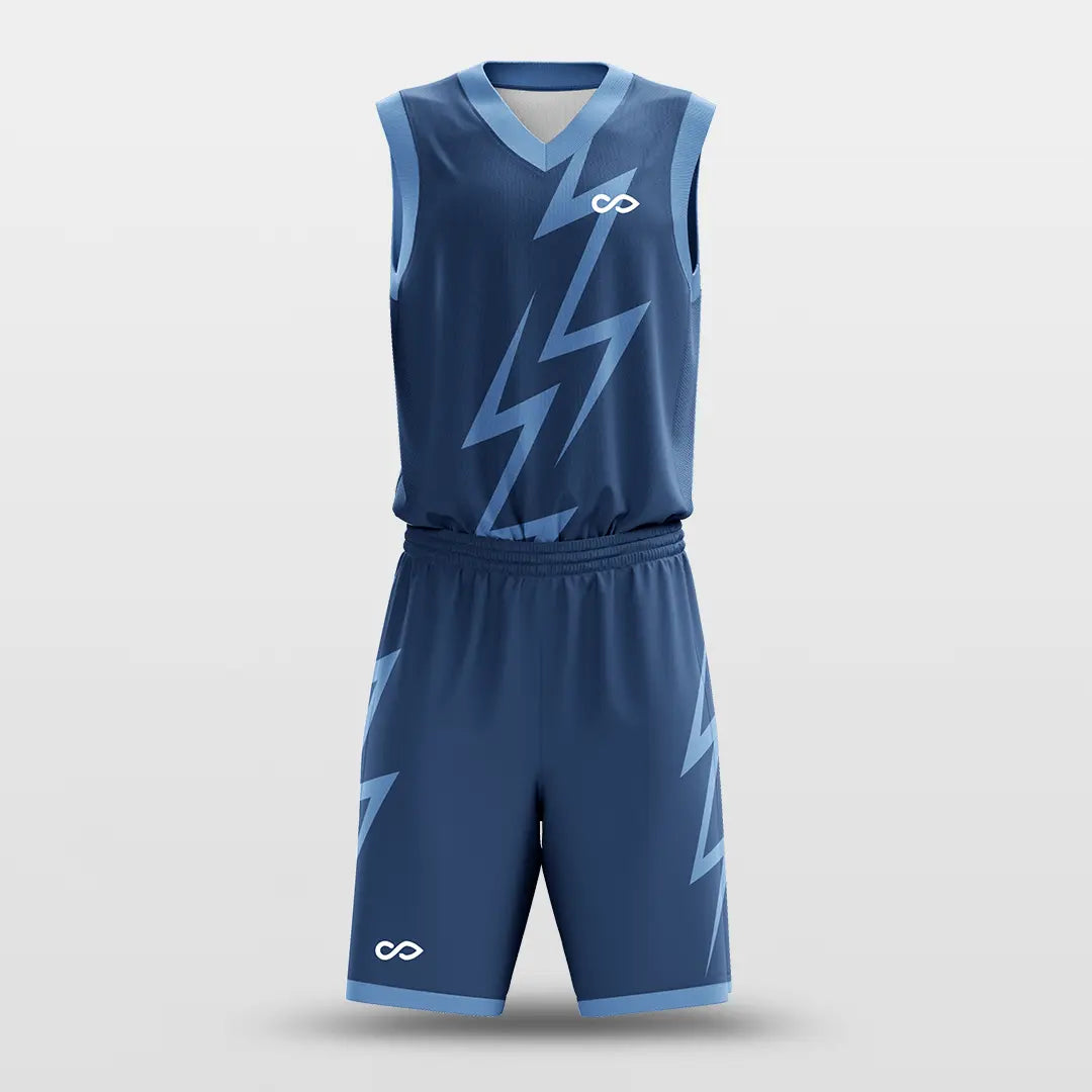 Cikers Sports Basketball Jersey Thunder - Customized Sublimated Basketball Set