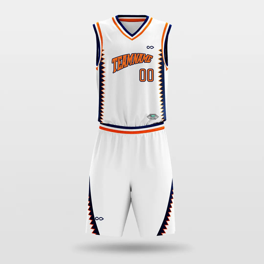 Cikers Sports Basketball Jersey white / S Tiger teeth - Customized Sublimated Basketball Set