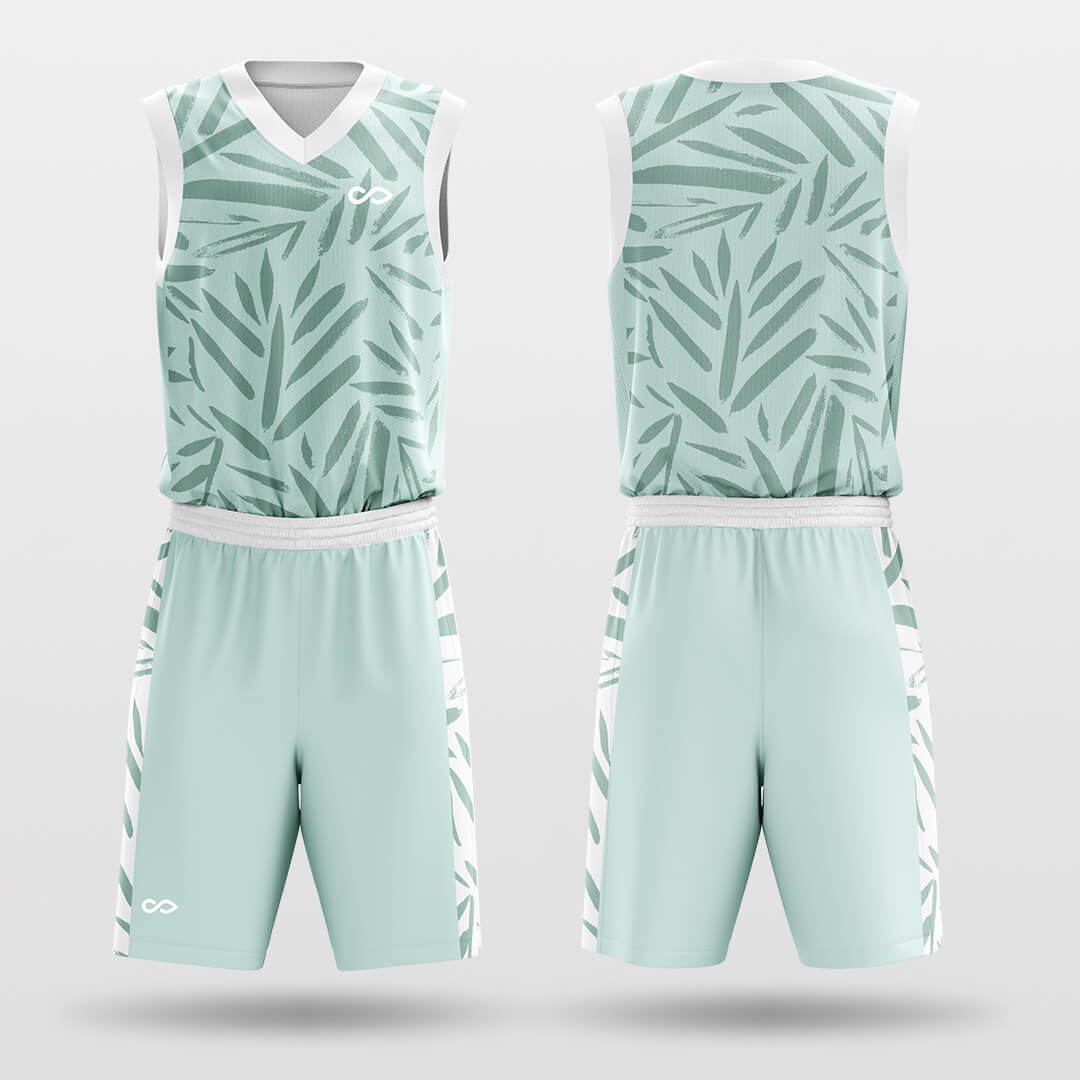 Cikers Sports Basketball Uniforms Bamboo - Customized Kid's Sublimated Basketball Jersey Set