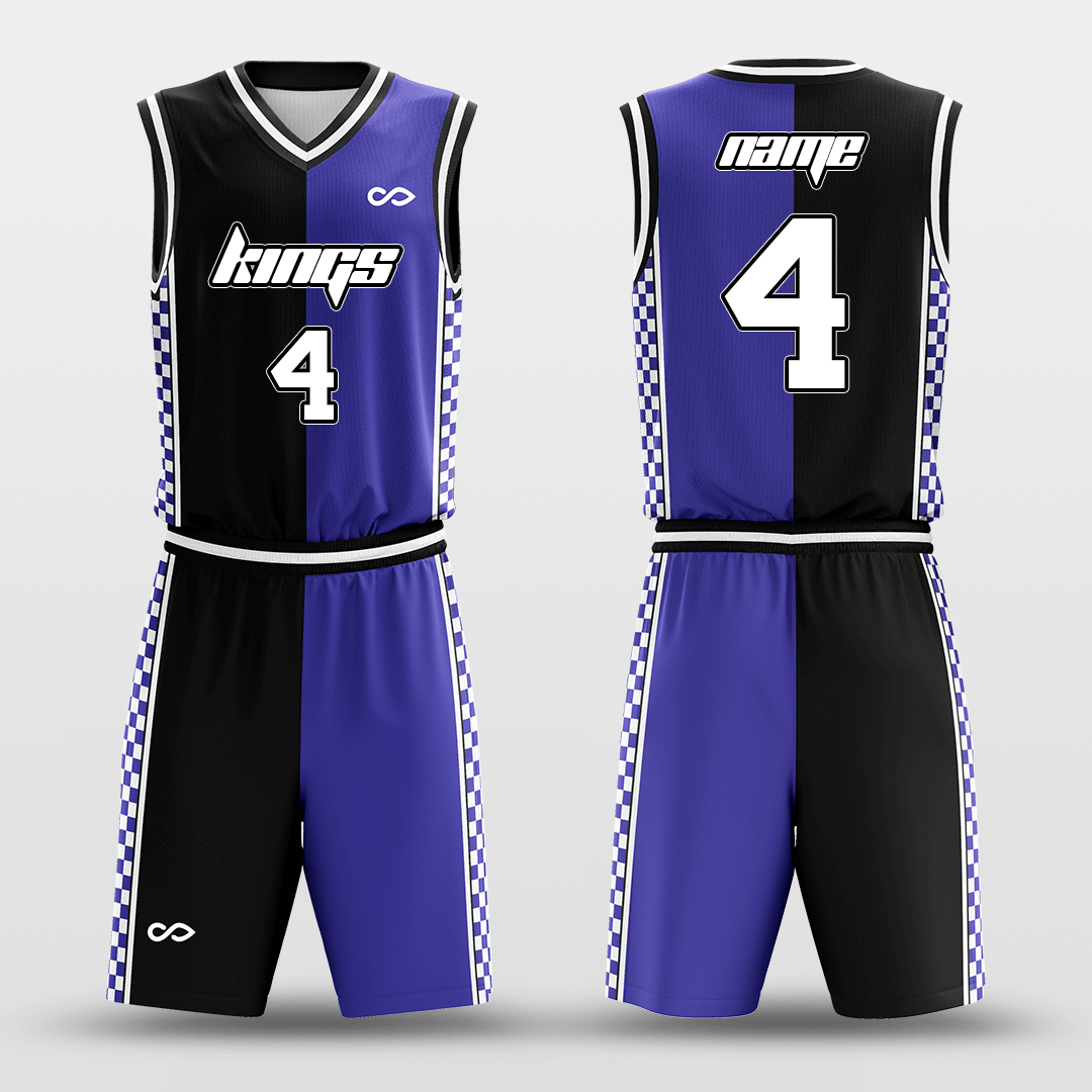 Cikers Sports Basketball Uniforms Chessboard - Custom Sublimated Basketball Uniform Set