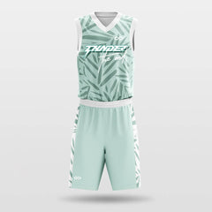 Cikers Sports Basketball Uniforms Green / XS Bamboo - Customized Kid's Sublimated Basketball Jersey Set