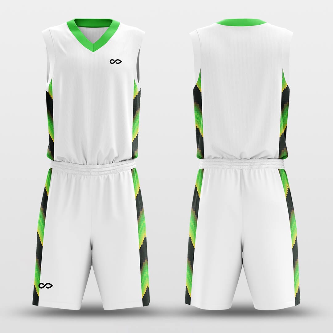 Cikers Sports Basketball Uniforms Neon - Custom Sublimated Basketball Uniform Set