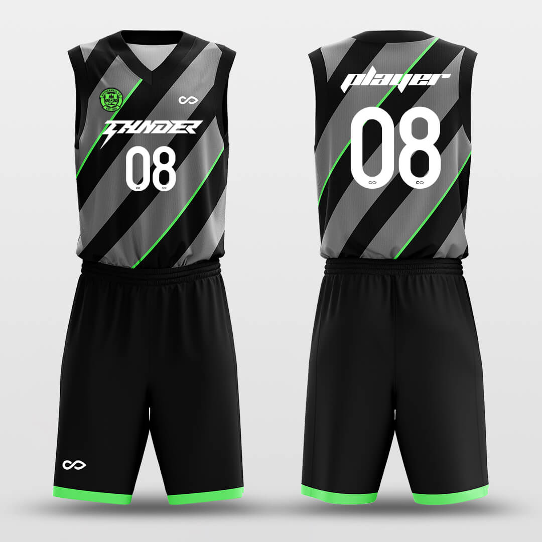 Cikers Sports Basketball Uniforms Track - Custom Sublimated Basketball Uniform Set