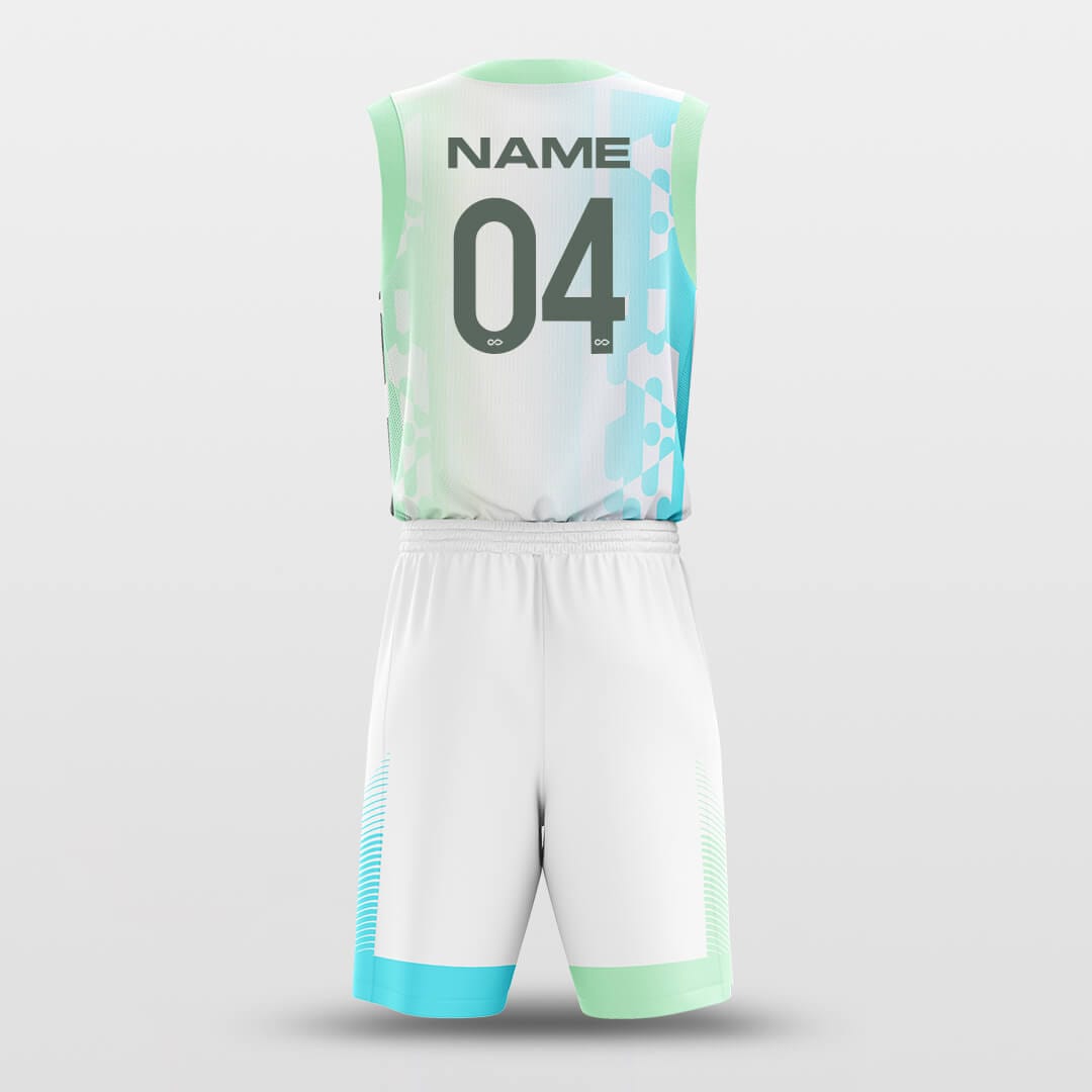 Cikers Sports Basketball Uniforms Tunnel - Custom Sublimated Basketball Uniform Set Gradient