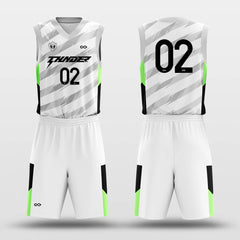 Cikers Sports Basketball Uniforms Velocity - Custom Sublimated Basketball Uniform Set Retro Stripe