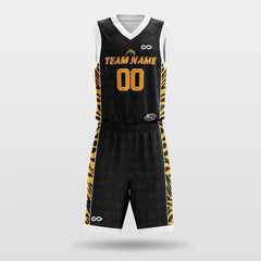 Cikers Sports Black / S Tiger Roar - Customized Sublimated Basketball Set