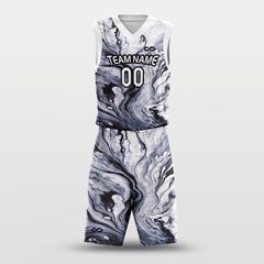 Cikers Sports Black&White / S Dye - Customized Sublimated Basketball Set