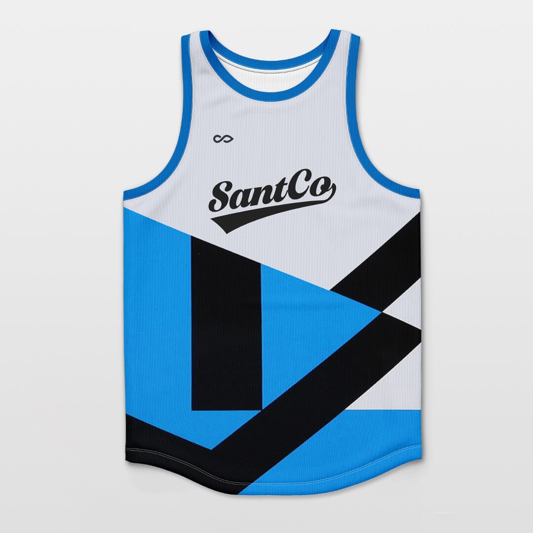 Cikers Sports Blue / S Triangle - Customized Basketball Jersey