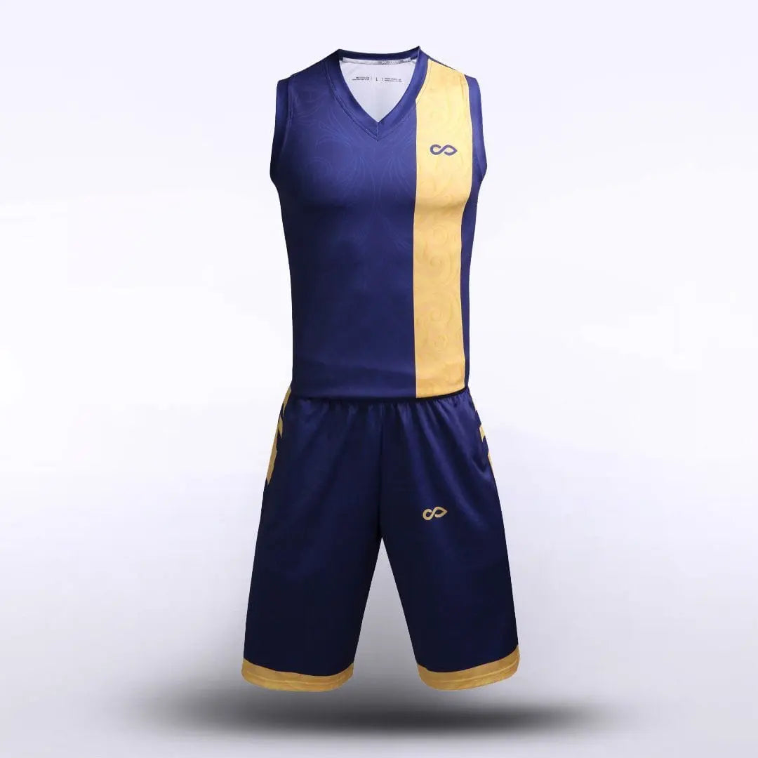 Cikers Sports Blue&Yellow / S Dreamcatcher - Customized Sublimated Basketball Set