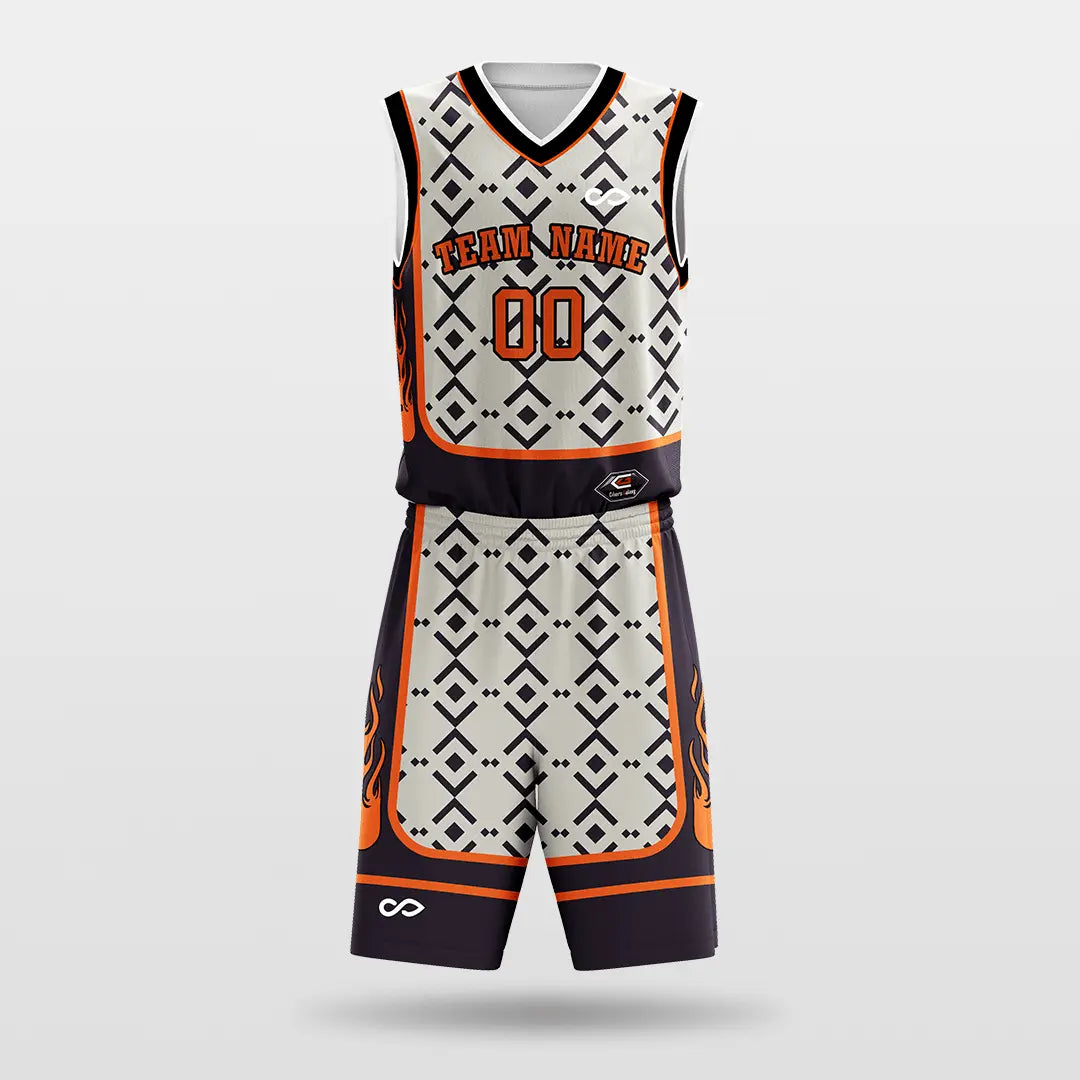 Cikers Sports brown / S Chang'an - Customized Sublimated Basketball Set