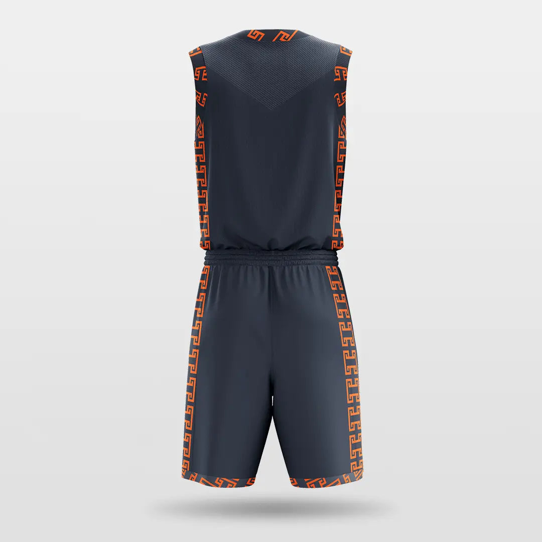 Cikers Sports Chinese knot - Customized Sublimated Basketball Set