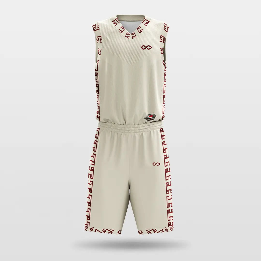 Cikers Sports Chinese knot - Customized Sublimated Basketball Set