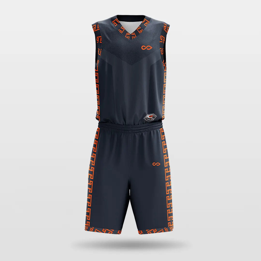 Cikers Sports Chinese knot - Customized Sublimated Basketball Set