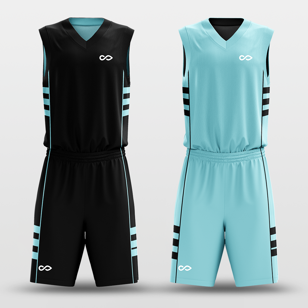 Cikers Sports CLASSIC26 - Customized Kid's Reversible Sublimated Basketball Set