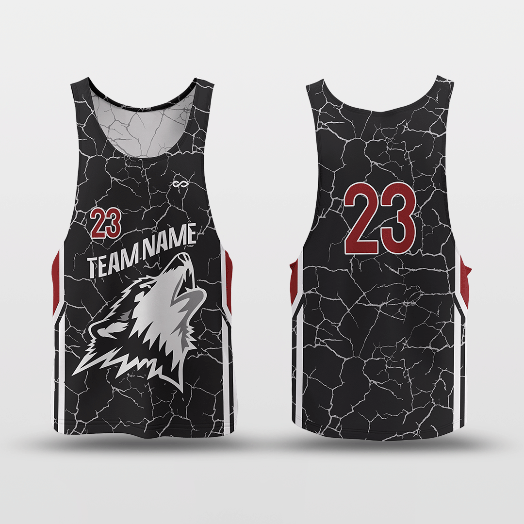 Cracking - Customized Reversible Quick Dry Basketball Jersey - Black&White / 2XL Cracking - Customized Reversible Quick Dry Basketball Jersey - Black&White / 2XL